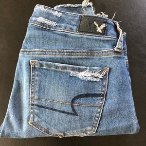 American Eagle Distressed Stretchy Skinny Jeans